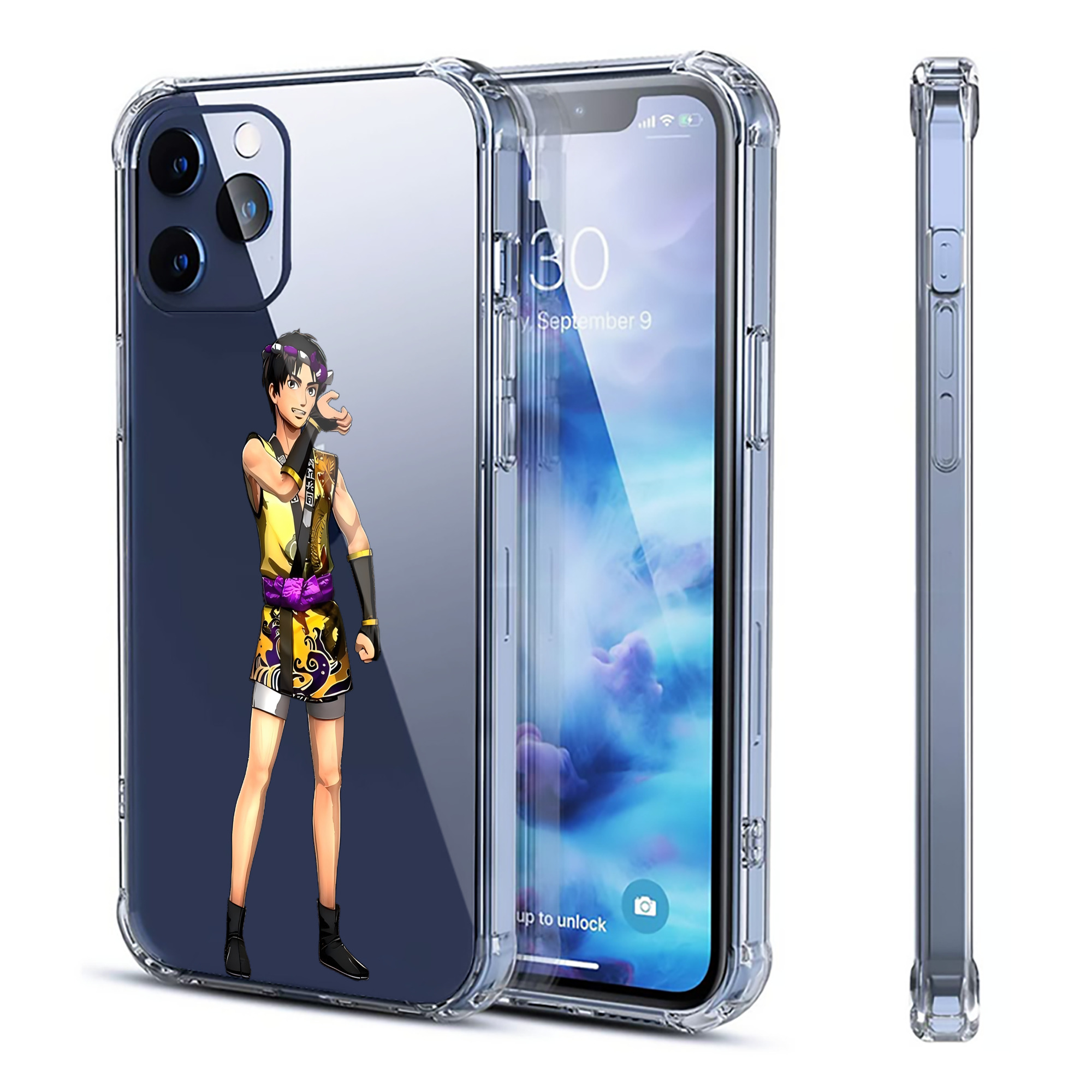 （画像用） 進撃の巨人 リヴァイ·アッカーマン Attack on Titan Levi Ackerman 【iPhone 12シリーズ対応】透明スマホケース（クリアソフトケース）
